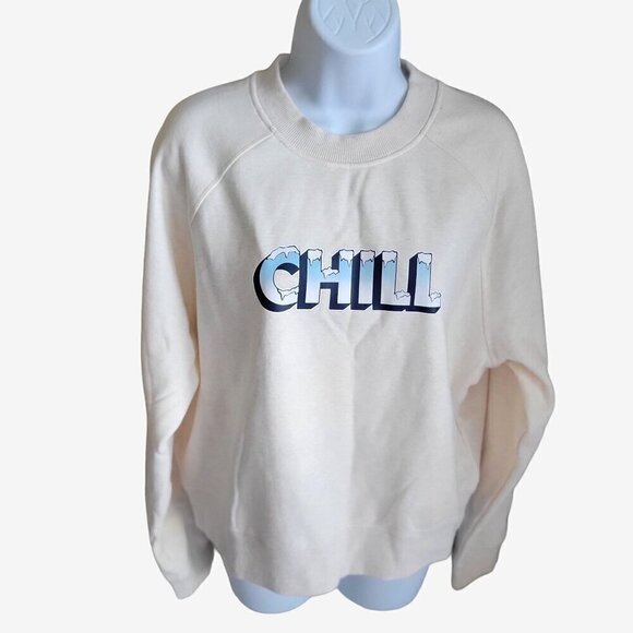 Fabletics "Chill" Graphic Crewneck Sweatshirt XL - Picture 5 of 7